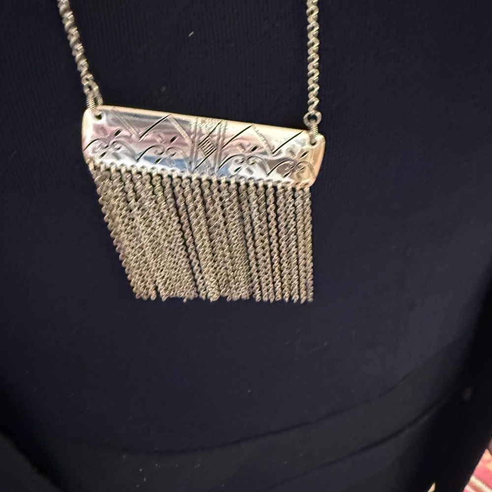 Brighton Silver Tassel Necklace
